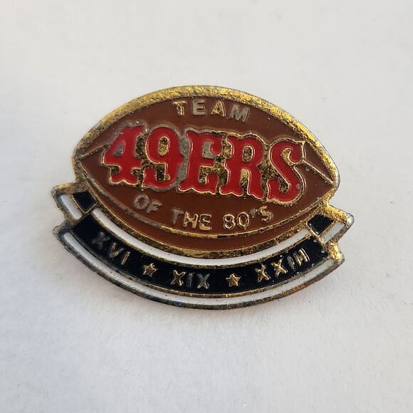 Vintage 49ers pin and croc charm - Picture 3 of 3